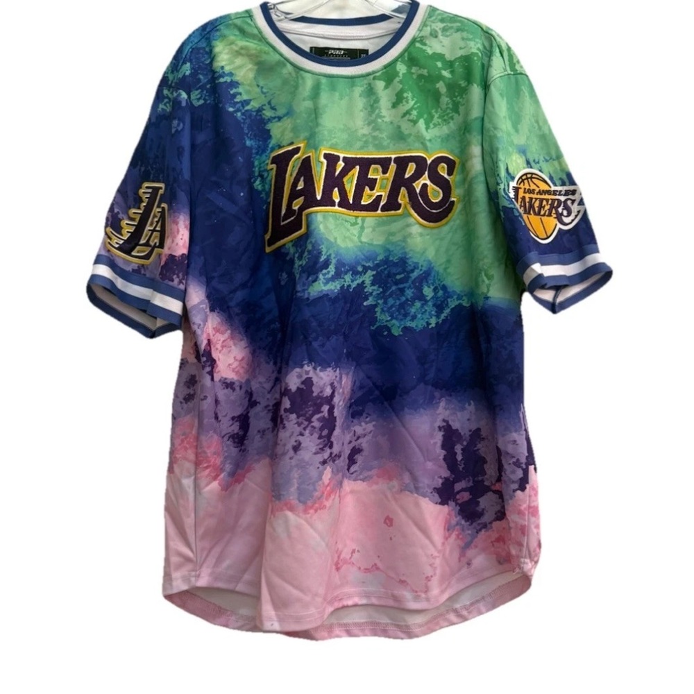 Pro Standard NBA Los Angeles Lakers Chenille T-Shirt Size 3XL Textured 3D